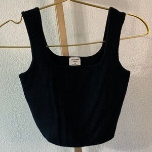 Abercrombie & Fitch Midnight Ribbed Tank Top-Size XS